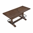 Pemberly Row Traditional Solid Wood Counter Height Table in Brown