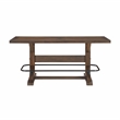 Pemberly Row Traditional Solid Wood Counter Height Table in Brown