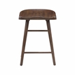 Pemberly Row Traditional Acacia Counter Height Stool in Brown