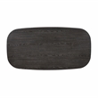 Pemberly Row Contemporary Solid Wood Dining Table in Ebony Finish