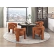 Pemberly Row Contemporary Solid Wood Dining Round Table in Ebony