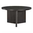 Pemberly Row Contemporary Solid Wood Dining Round Table in Ebony