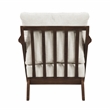 Pemberly Row Chenille Accent Chair in Beige and Pascal Brown finish