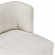 Pemberly Row Contemporary Textured Fabric Swivel Chair in Beige