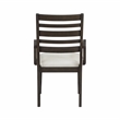 Pemberly Row Contemporary Textured Dining Arm Chair - Set of 2 in Beige
