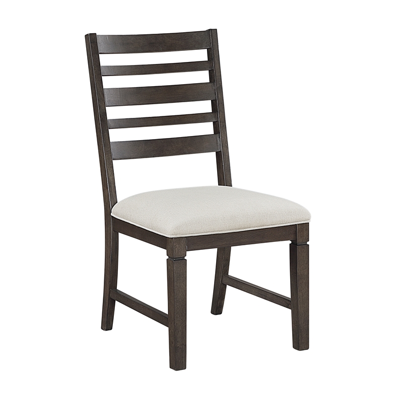 Pemberly Row Contemporary Textured Dining Side Chair - Set of 2 in Beige