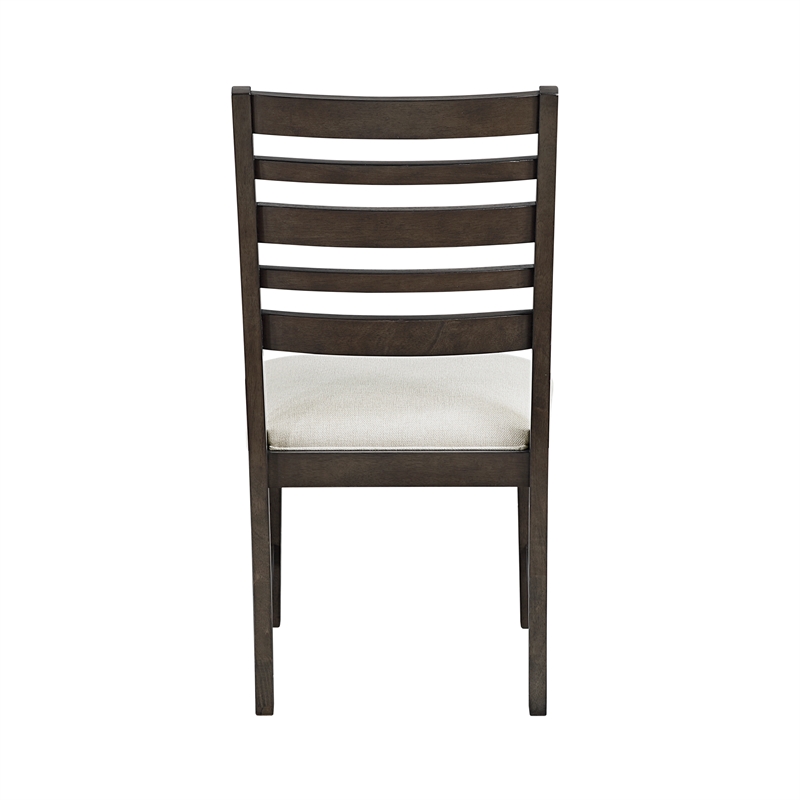 Pemberly Row Contemporary Textured Dining Side Chair - Set of 2 in Beige