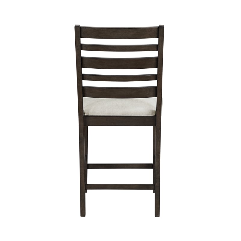 Pemberly Row Textured Counter Height Chair - Set of 2 in Beige