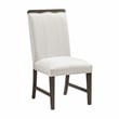 Pemberly Row Contemporary Textured Dining Side Chair - Set of 2 in Beige