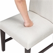 Pemberly Row Contemporary Textured Dining Side Chair - Set of 2 in Beige