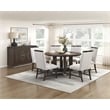 Pemberly Row Contemporary Textured Dining Side Chair - Set of 2 in Beige
