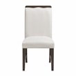 Pemberly Row Contemporary Textured Dining Side Chair - Set of 2 in Beige