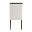 Pemberly Row Contemporary Textured Dining Side Chair - Set of 2 in Beige