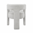 Pemberly Row Contemporary Boucle Dining Chairs - Set of 2 in Light Gray