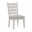 Pemberly Row Traditional Textured Dining Side Chair - Set of 2 in Gray