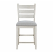Pemberly Row Textured Counter Height Chair - Set of 2 in Gray