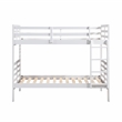 Pemberly Row Contemporary Pine Wood Twin/Twin Bunk Bed in White