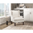 Pemberly Row Contemporary Textured Accent Chair in Beige Finish