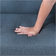 Pemberly Row Contemporary Textured Accent Chair in Blue Finish