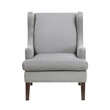 Pemberly Row Contemporary Textured Accent Chair in Gray Finish