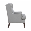 Pemberly Row Contemporary Textured Accent Chair in Gray Finish