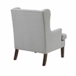 Pemberly Row Contemporary Textured Accent Chair in Gray Finish