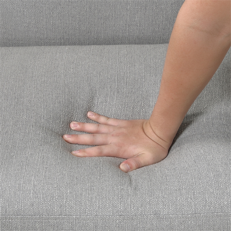 Pemberly Row Contemporary Textured Accent Chair in Gray Finish