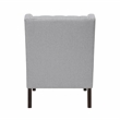 Pemberly Row Contemporary Textured Accent Chair in Gray Finish
