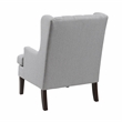 Pemberly Row Contemporary Textured Accent Chair in Gray Finish