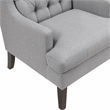 Pemberly Row Contemporary Textured Accent Chair in Gray Finish