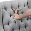 Pemberly Row Contemporary Textured Accent Chair in Gray Finish