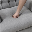 Pemberly Row Contemporary Textured Accent Chair in Gray Finish