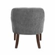 Pemberly Row Contemporary Textured Fabric Accent Chair in Charcoal