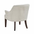 Pemberly Row Contemporary Textured Fabric Accent Chair in Oyster