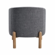 Pemberly Row Contemporary Textured Accent Chair in Gray Finish