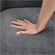 Pemberly Row Contemporary Textured Accent Chair in Gray Finish