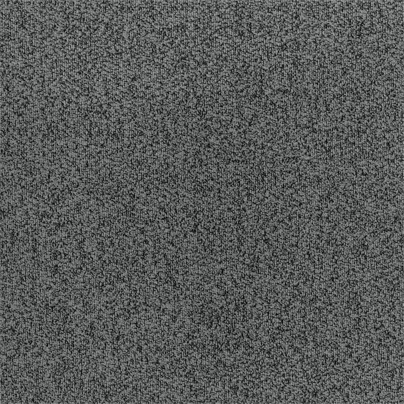 Pemberly Row Contemporary Boucle Fabric Swivel Chair in Dark Gray