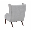 Pemberly Row Contemporary Chenille Accent Chair in Gray Finish