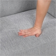 Pemberly Row Contemporary Chenille Accent Chair in Gray Finish