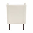 Pemberly Row Contemporary Chenille Accent Chair in Beige Finish