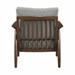 Pemberly Row Mid-Century Textured Accent Chair in Gray Finish