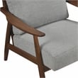 Pemberly Row Mid-Century Textured Accent Chair in Gray Finish