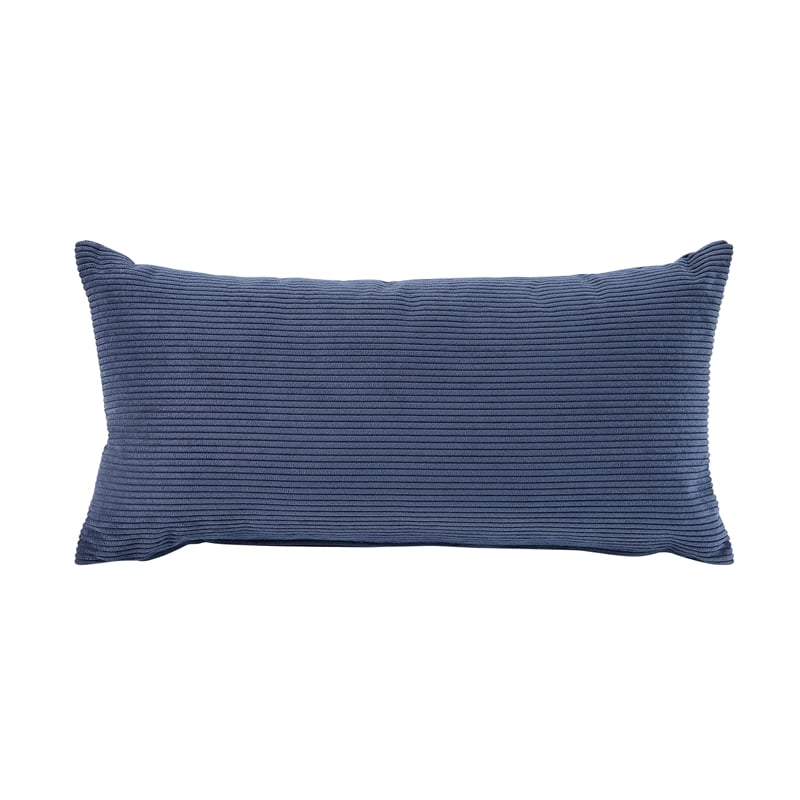 Pemberly Row Contemporary Corduroy Accent Chair in Blue Finish