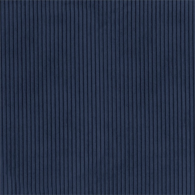 Pemberly Row Contemporary Corduroy Accent Chair in Blue Finish
