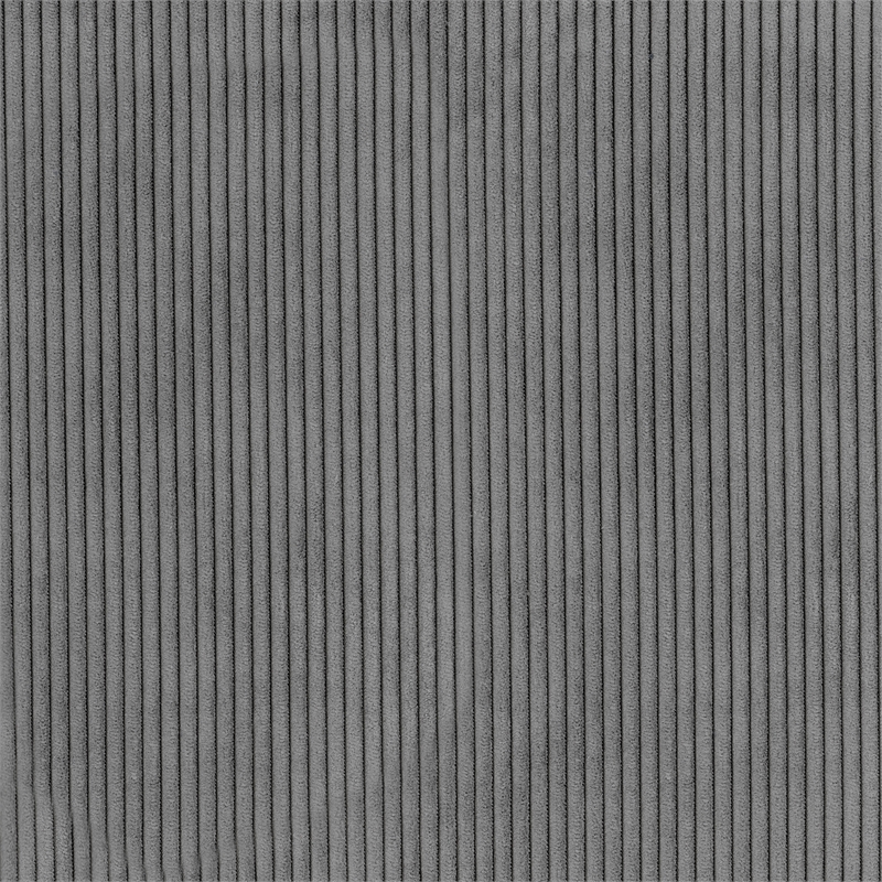 Pemberly Row Contemporary Corduroy Accent Chair in Dark Gray