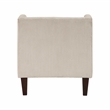 Pemberly Row Contemporary Corduroy Accent Chair in Taupe Finish