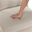 Pemberly Row Contemporary Corduroy Accent Chair in Taupe Finish
