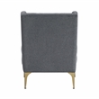 Pemberly Row Contemporary Chenille Accent Chair in Dark Gray
