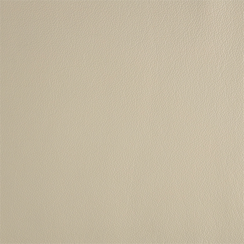 Pemberly Row Contemporary Leather Accent Chair in Beige Finish