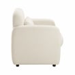 Pemberly Row Contemporary Boucle Accent Chair in Beige Finish
